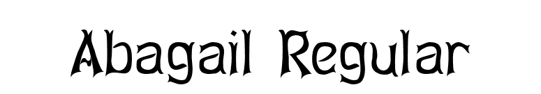 Abagail Regular font preview