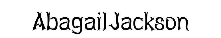 AbagailJackson font preview