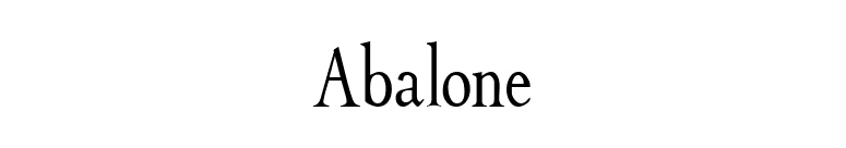 Abalone font preview