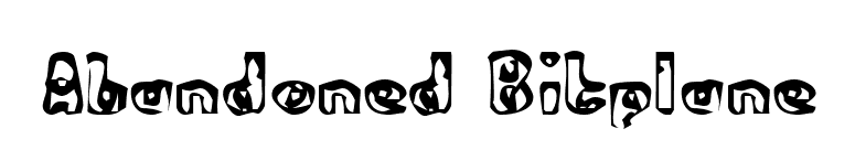 Abandoned Bitplane font preview