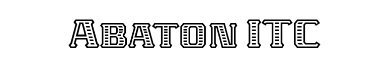 Abaton ITC font preview