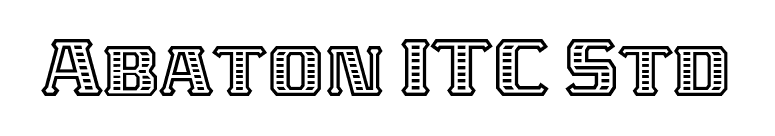 Abaton ITC Std font preview