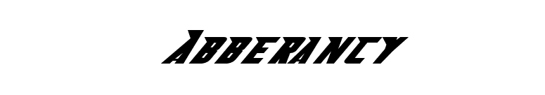 Abberancy font preview