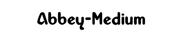 Abbey-Medium font preview