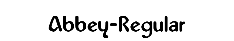 Abbey-Regular font preview