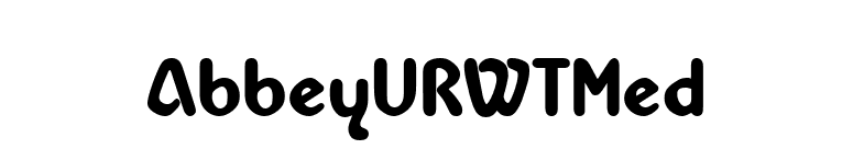 AbbeyURWTMed font preview