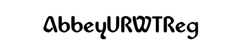 AbbeyURWTReg font preview