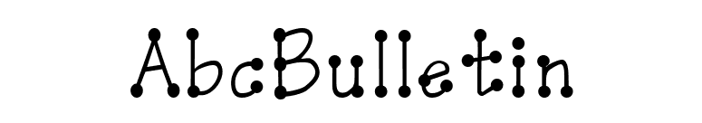 AbcBulletin font preview
