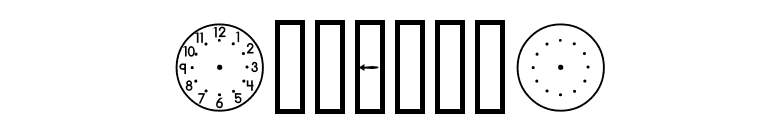 AbcClocks font preview