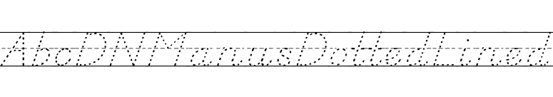 AbcDNManusDottedLined font preview