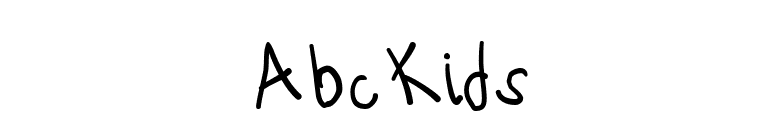 AbcKids font preview