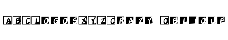 ABCLogosXYZCrazy-Oblique font preview