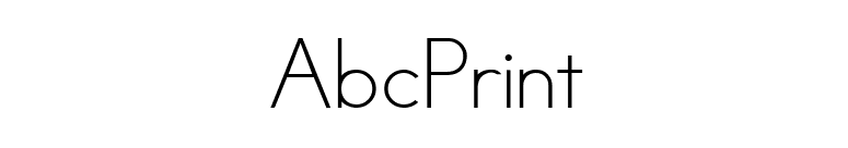 AbcPrint font preview