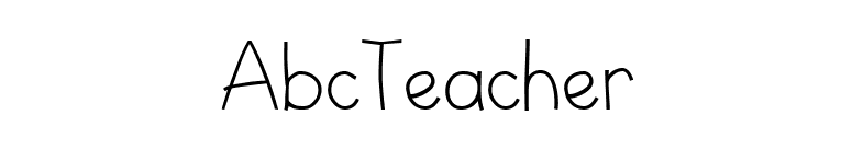 AbcTeacher font preview
