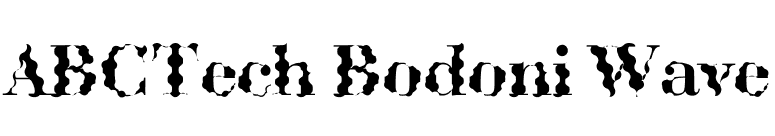 ABCTech Bodoni Wave font preview