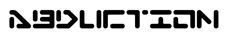 Abduction font preview