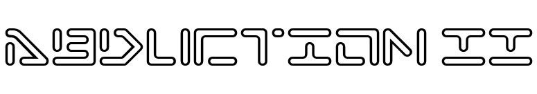 Abduction II font preview
