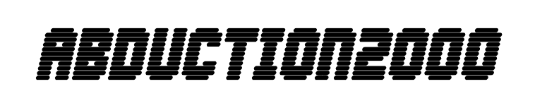 Abduction2000 font preview