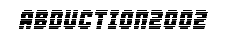 Abduction2002 font preview