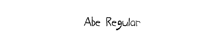Abe Regular font preview