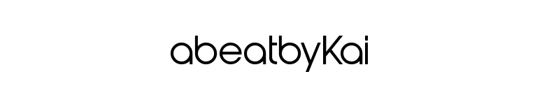 abeatbyKai font preview