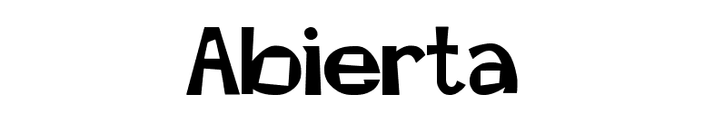 Abierta font preview