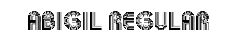 ABIGIL Regular font preview