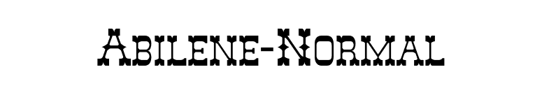 Abilene-Normal font preview