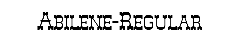 Abilene-Regular font preview