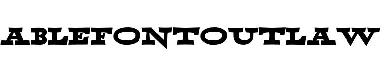 AblefontOutlaw font preview
