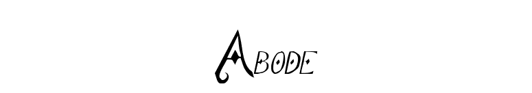Abode font preview