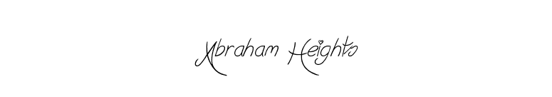 Abraham Heights font preview