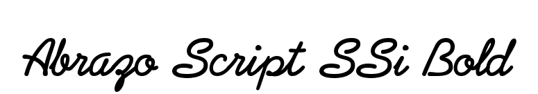 Abrazo Script SSi Bold font preview
