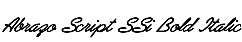 Abrazo Script SSi Bold Italic font preview