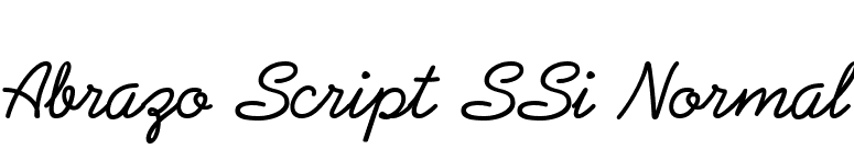 Abrazo Script SSi Normal font preview