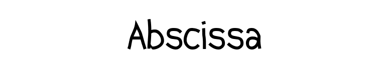 Abscissa font preview