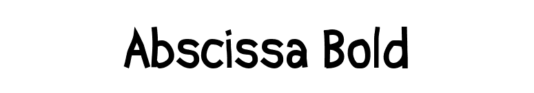 Abscissa Bold font preview