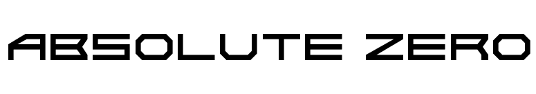 Absolute Zero
 font preview