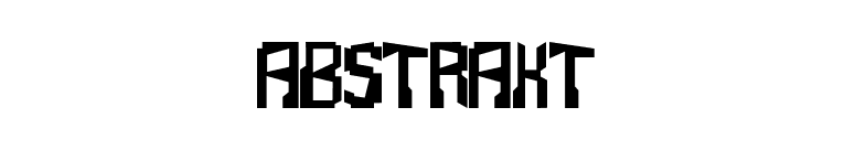 Abstrakt font preview