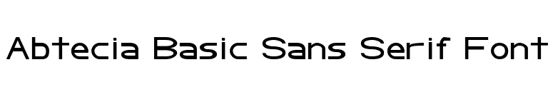 Abtecia Basic Sans Serif Font font preview
