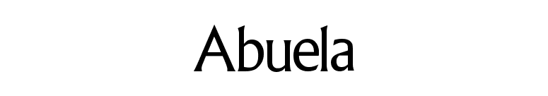Abuela font preview