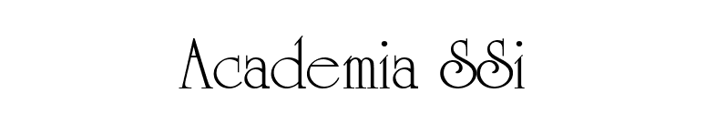 Academia SSi font preview