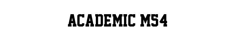Academic M54 font preview