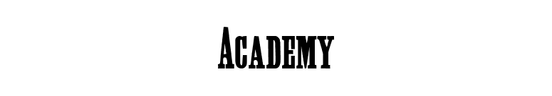 Academy font preview