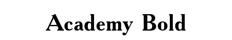 Academy Bold font preview