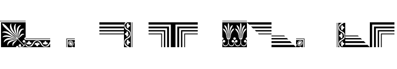 Acanthus-Borders font preview