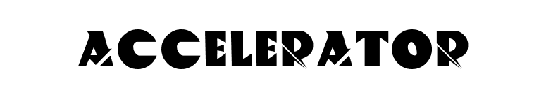ACCELERATOR font preview