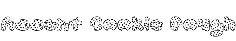 Accent Cookie Dough font preview