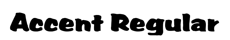 Accent Regular font preview