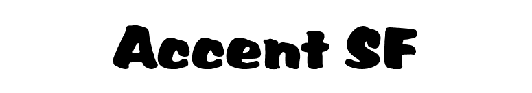 Accent SF font preview